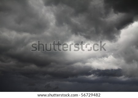 Clouds before rain