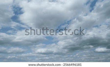 Clouds before thunder storm coming. Dramatic cloudy rainy sky. Timelapse.