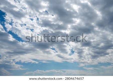clouds blanketing the sky above