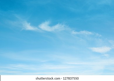clouds in the blue sky - Shutterstock ID 127837550