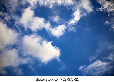 clouds and the blue sky