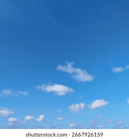 clouds in the blue sky
