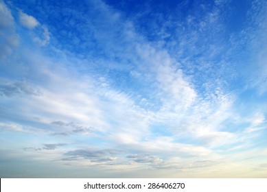 clouds in the blue sky - Shutterstock ID 286406270
