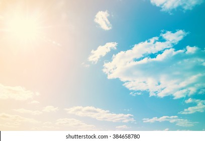 clouds in the blue sky - Shutterstock ID 384658780