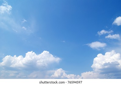 clouds in the blue sky - Shutterstock ID 76594597