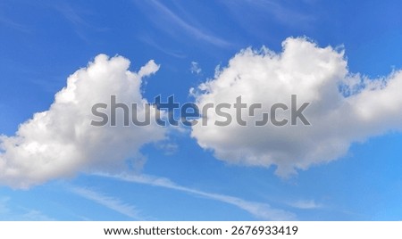 Clouds in the blue sky