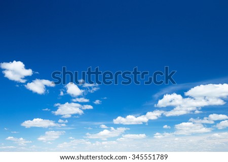 clouds in the blue sky