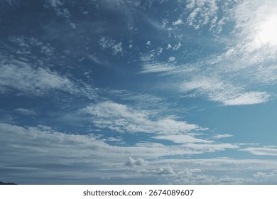clouds in the blue sky image