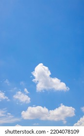 Clouds In The Blue Sky. Summer Blue Sky Cloud Gradient Light White Background. Beauty Clear Cloudy In Sunshine Calm Bright Winter Air Background. Gloomy Vivid Cyan Landscape In Environment Day.