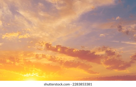 Clouds dawn sunset romance. A lot of things in life can wait, but the sunset won't wait, watch it - Shutterstock ID 2283853381