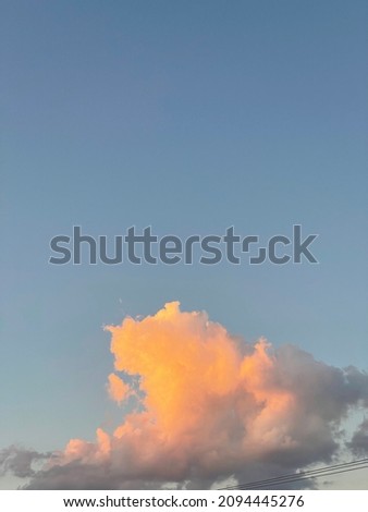 Clouds during a Summer Sunset 