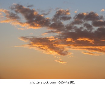 Clouds during a sunset