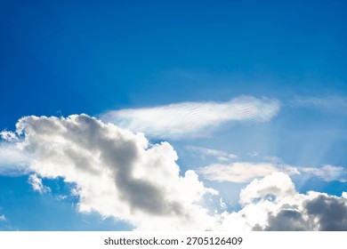 clouds in Mallorca, rainbow in the cloud