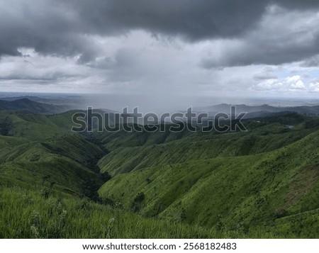 clouds montain rock  valley adventure nature rain