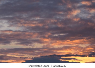 clouds in the morning heavy colors for background - Shutterstock ID 1025316937