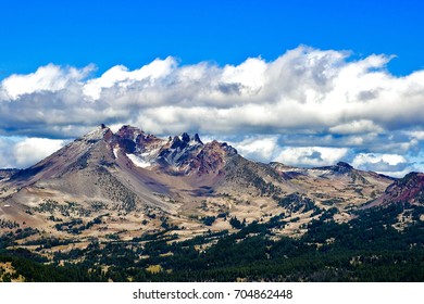 Clouds and mountain