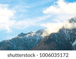 Clouds in the mountains