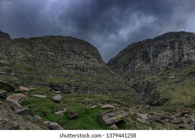 clouds in the mountains 