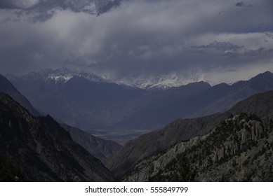 Clouds in the mountains