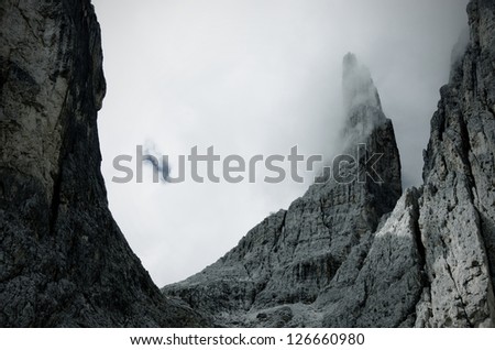 Similar – Säntis at Dawn Berg Säntis