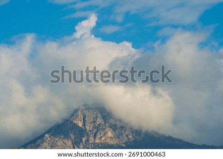 clouds in the mountains of Calvia