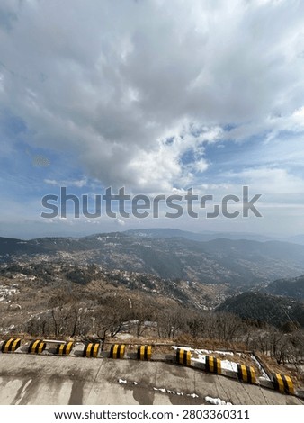 Clouds and mountains in murree