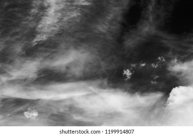 clouds on a black background