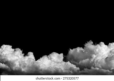 Clouds On Black Background