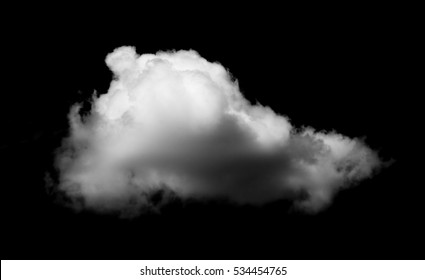 Clouds On Black Background