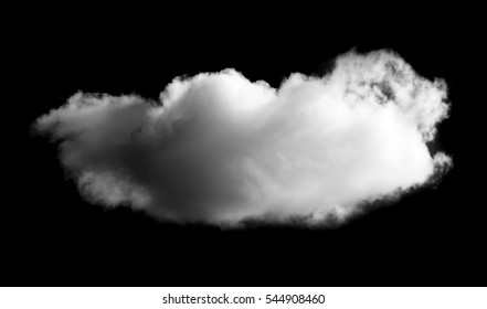 Clouds on black background