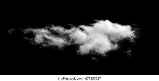 Clouds On Black Background