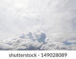 Clouds on blue sky background in a sunny day