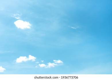 Clouds  On Bright Bluesky Background And Copy Space