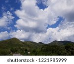 clouds on mountain
