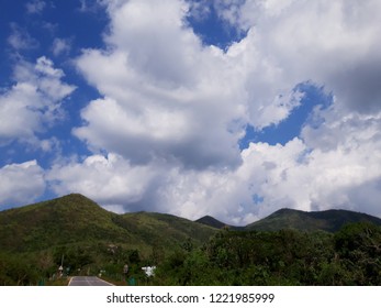 clouds on mountain