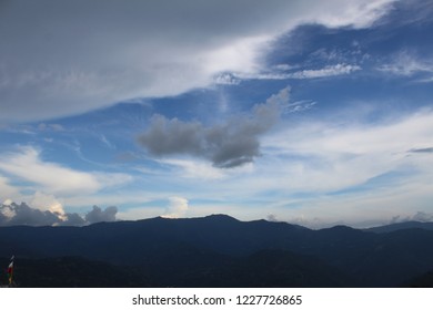 clouds on mountain