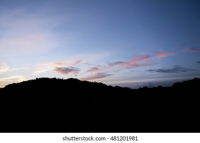 clouds on sky in the evening. Sky background 
