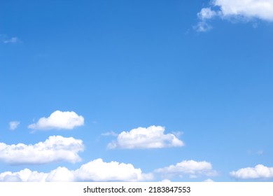 Clouds on vast bluesky air background and light wind	