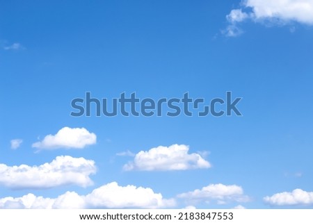 Clouds on vast bluesky air background and light wind	