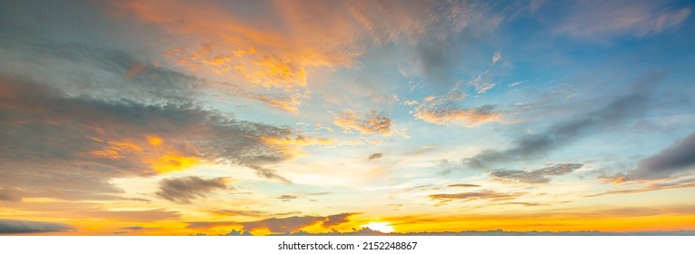clouds and orange sky, Beautiful background, Sky Timelapse of skyscrapers, Blue sky with clouds and sun, Clouds At Sunrise. - Shutterstock ID 2152248867