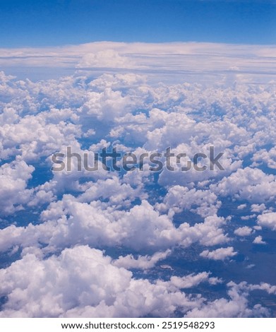 clouds over the blue sky