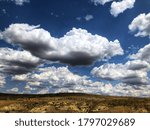 Clouds over eastern Washington fields