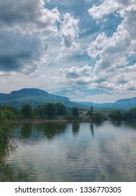 clouds over the lake