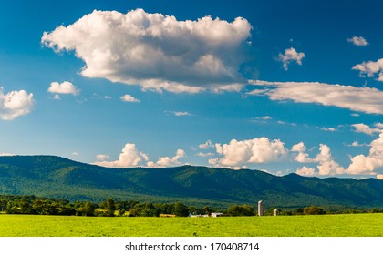 Clouds Over Massanutten Mountain, In The Shenandoah Valley, Virginia.