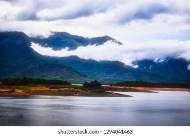 Clouds over the mountain