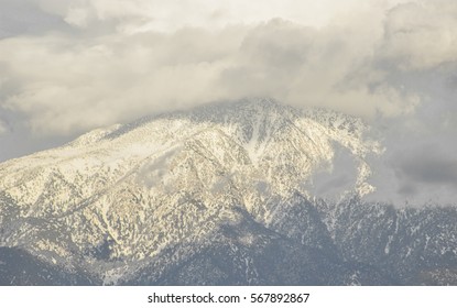Clouds over mountain