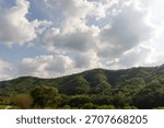 clouds over the mountains sky