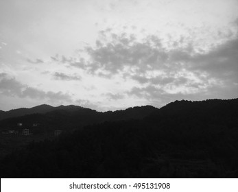 clouds over the moutains