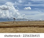 Clouds over rexburg Idaho farms