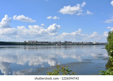 clouds over the river